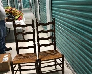 Vintage ladderback chairs