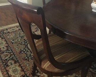 Beautiful Vintage Rug - Navy, greens, creams, etc.