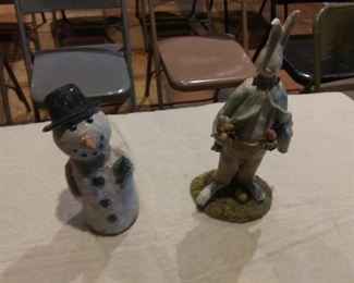 ceramic figurines several different kinds