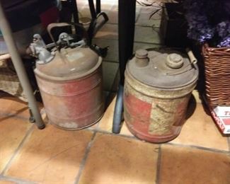 old gas cans solid 