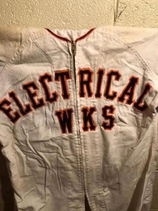 1940s Minor Baseball League "Pony League" Uniform - complete with paperwork 