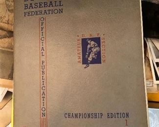 Detroit Baseball Federation official publication  - several to choose from in different years