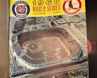 Vintage Detroit 1968 World Series Official program