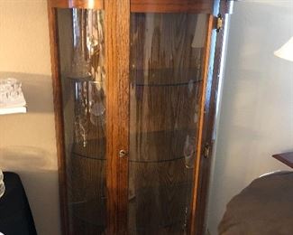 Curved Glass Cabinet
