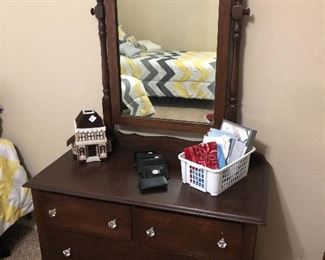 Antique Chest with Mirror