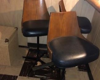 Set of 6 mid century bar stools