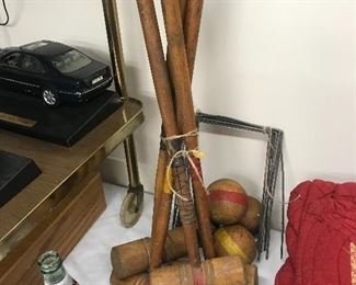  Antique croquet set 