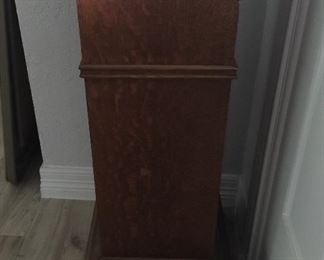 19th century American Oak plant or display stand $325 (solid)