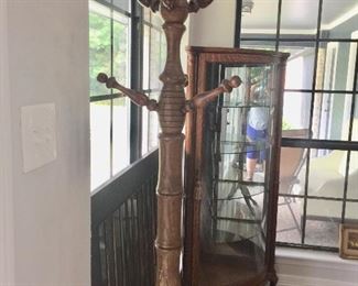 Antique bamboo coat rack $150