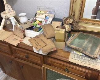 ephemera from late 1800s-early 1900s