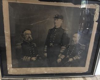 Print/Lithograph by D.H. Anderson published by C. Klackner copyright 1892 of NY Naval officers $1800