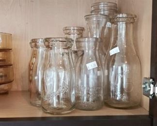 Vintage milk jugs