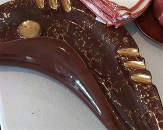 USA pottery vintage ashtray