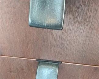 3 drawer night stand (we have 2)  leather pulls