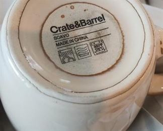 Crate and Barrel "Scavo" dishes.  Service for 12