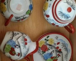 tbs Asian porcelain set