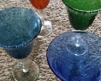 tbs bubble glass goblets