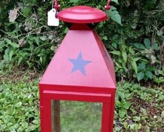 tbs pair tall red lanterns