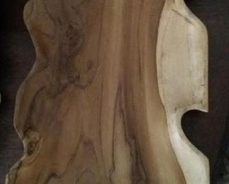tbs wooden footed platter