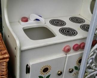 tbs wooden painted kitchen playset