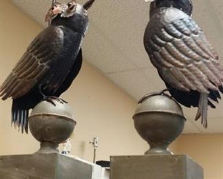 tbs pair owl candle holders