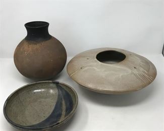 Signed Pottery Trio https://ctbids.com/#!/description/share/178994