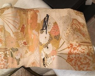Antique Maru Obi silk sash