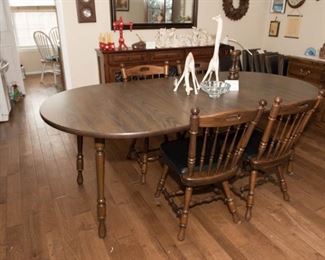 Oval Dining Table and Chairs