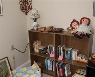 Doll Items, Bookcases and Books
