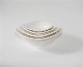 Set of 4 Square Nesting Bowls Made In Italy