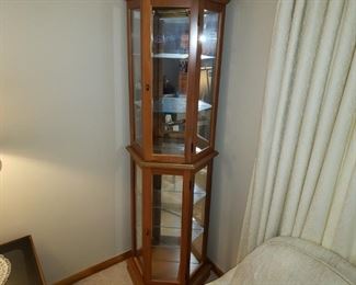Mirrored Corner Curio Cabinet