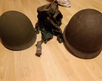 VINTAGE MILITARY  HELMETS