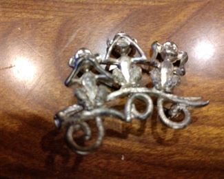 SEE/ HEAR / SPEAK NO EVIL BROOCH