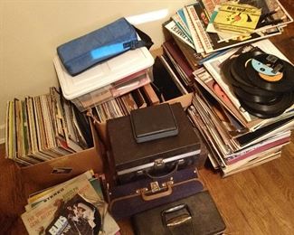 LOADED WITH LP RECORDS..TAPES, CASSETTES