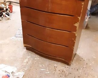Late arrival! Dresser... solid and clean insides.... needs a little cosmetic TLC