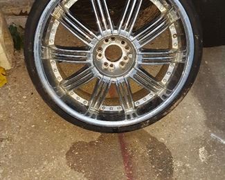 Late arrival.... 20" rims and low profile tires! Make an offer!