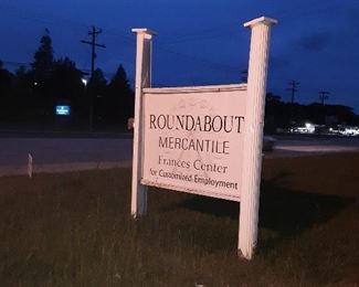 Offering the two aluminum columns from our sign... we have the third piece on each that complete the circular post