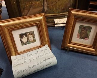 Pair of original Sharon Jervis miniatures.... very nice!!