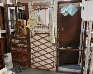 Several doors and display pieces