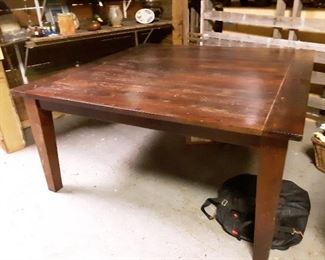 Awesome large rustic farmhouse style table!