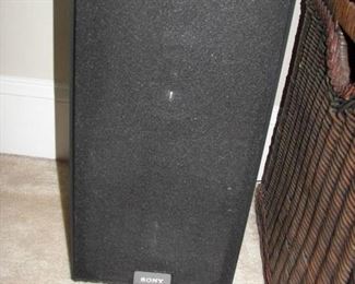 one of a pair of Sony speakers