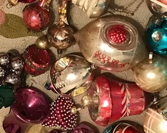 Antique & Vintage Glass Christmas Ornaments, Lots of Shiny Brite