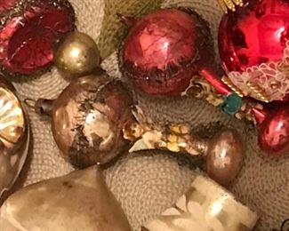 Antique & Vintage Glass Christmas Ornaments, Lots of Shiny Brite