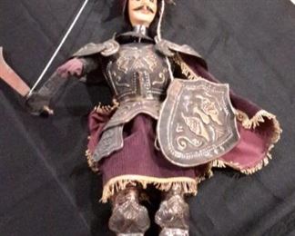 Vintage Sicilian marionette "Orlando" by Salamanco Giuseppe, 17".