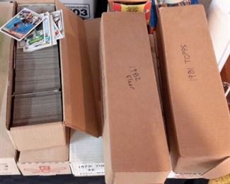 Baseball cards, 8 boxes full!