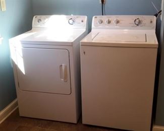 GE washer and dryer