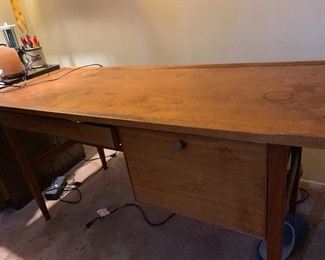All wood desk