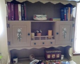handpainted hutch...great for storage