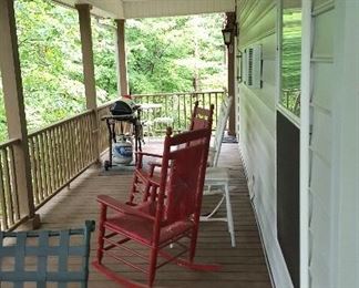 More Rockers, Gas Grill, Patio Table and Chairs
