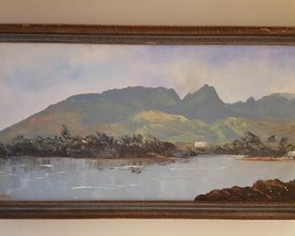 Lake Lure Oil Painting